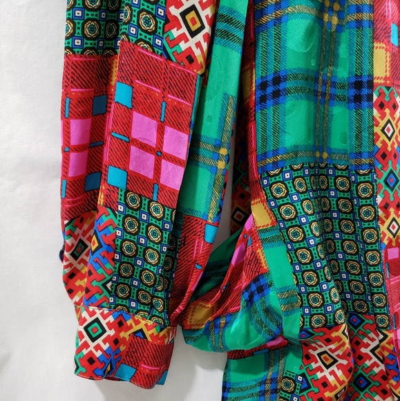 Vintage Anne Crimmins for UMI Silk Shirt Dress - Picture 4 of 5